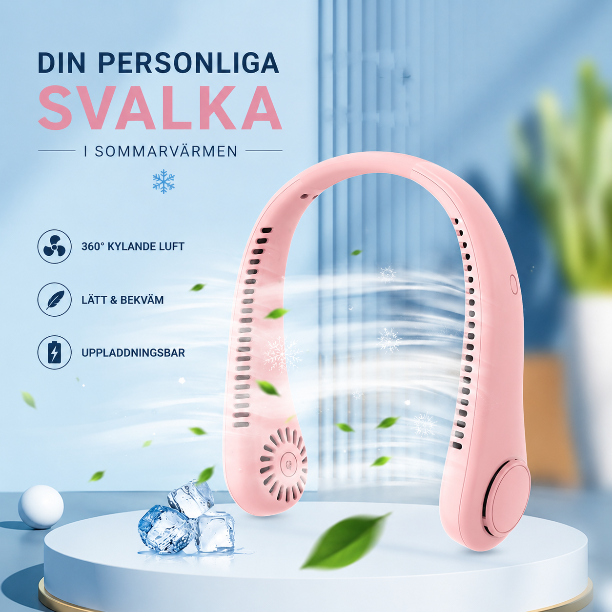 NordBreeze™ – Uppladdningsbar Halsfläkt