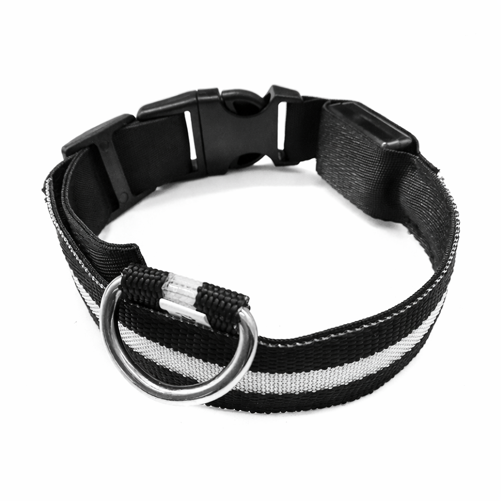 LED-halsband för hund & katt – Självlysande, blinkande & justerbart