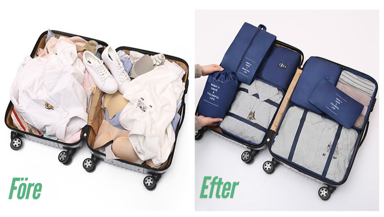 Organisera som ett proffs – 8-pack resepåsar för smidig packning