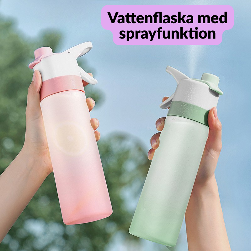 Sportflaska med mist-spray – perfekt för gym, utomhusaktiviteter och resor