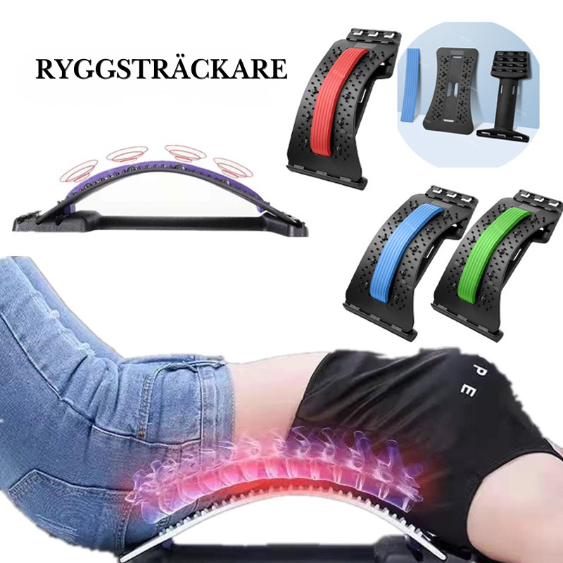 Ergonomisk Ryggsträckare – Stretch & Massage för Rygg, Nacke & Ländrygg